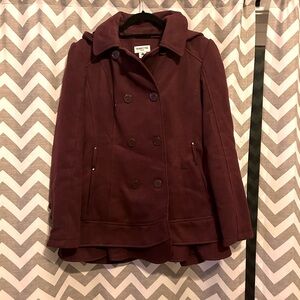 Maroon dress coat